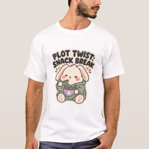 Camiseta Descanso de Comida Rápida Giro Argumental Conejo d