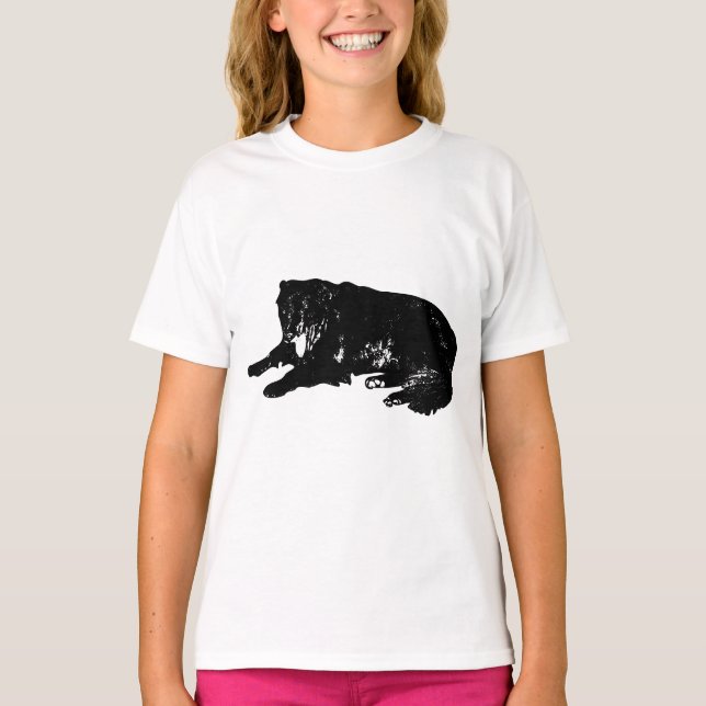 Camiseta Descanso de día de hoja con una mirada amistosa (Anverso)