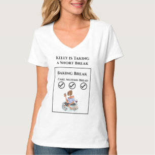 Camiseta Descanso de Hornear Señora Relajada con Vino, Gato