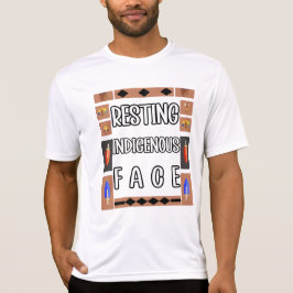 Camiseta Descanso de la cara indígena