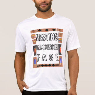 Camiseta Descanso de la cara indígena