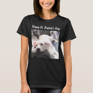 Camiseta Descanso de perro blanco cansado por el Día de San