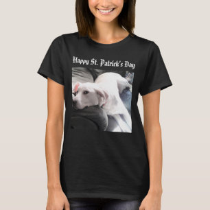 Camiseta Descanso de perro blanco perezoso en el Día de San