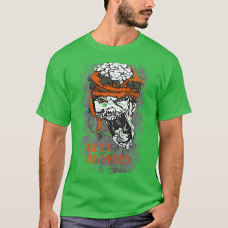 Camiseta Descanso de piezas con cráneo zombi