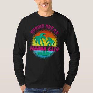 Camiseta Descanso de primavera puesta de sol de la ciudad d