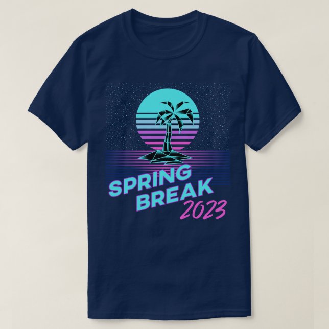 Camiseta Descanso de primavera retro 2023 (Diseño del anverso)