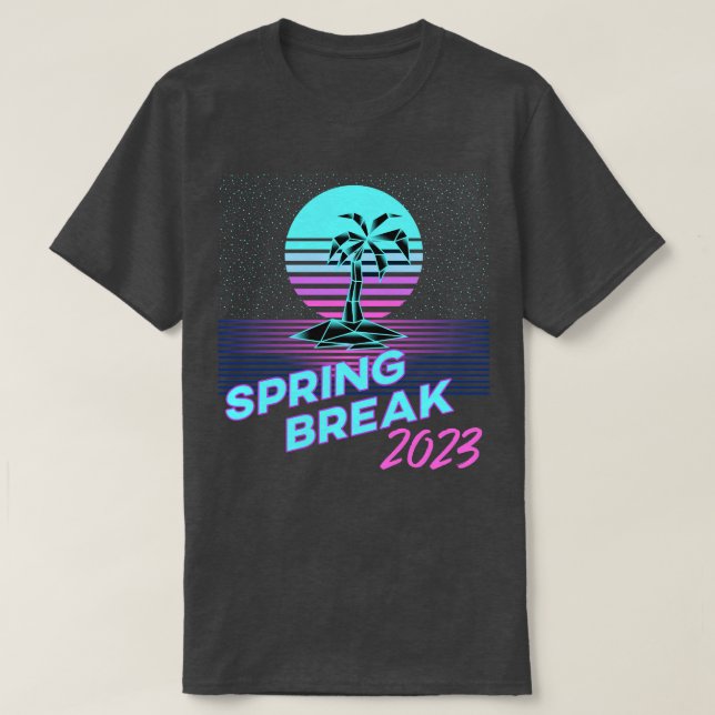 Camiseta Descanso de primavera retro 2023 (Diseño del anverso)