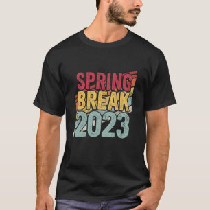 Camiseta Descanso de primavera vintage 2023 Grupo coinciden