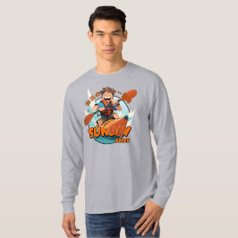 Camiseta Descanso del domingo | Larga manga de los hombres