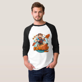 Camiseta Descanso del domingo | Sleeve Raglan de 3/4 hombre
