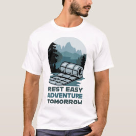Camiseta Descanso Fácil Mañana Diseño De Camping