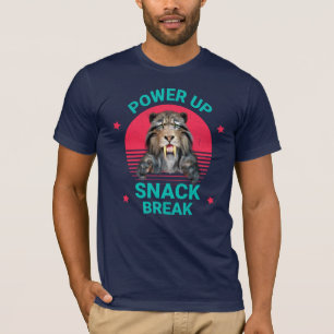 Camiseta Descanso para un Snack de Recarga Tigre Dientes de