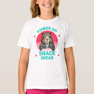 Camiseta Descanso para un Snack de Recarga Tigre Dientes de