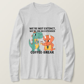 Camiseta Descanso prolongado del café Manga larga