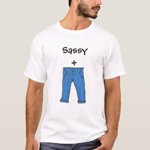 Camiseta descarada de los pantalones
