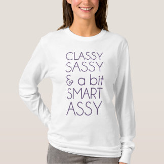 Camiseta Descarado con clase y un montaje de Smart del