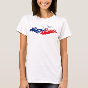 Camiseta Descargador Mujer Blanco BASIC París