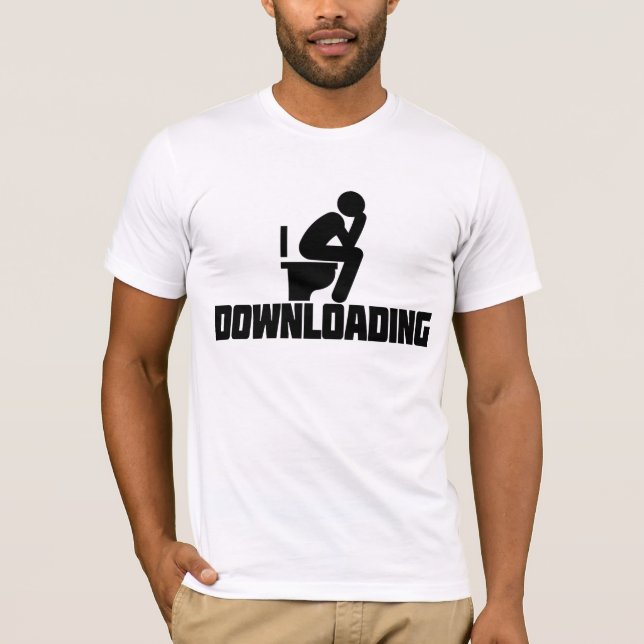Camiseta Descargando - Divertido juguete (Anverso)