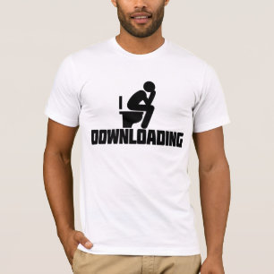 Camiseta Descargando - Inodoro divertido cagando