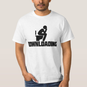 Camiseta Descargando - Inodoro Divertido Defecando