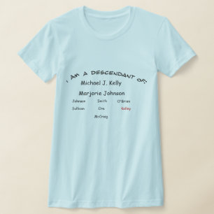 Camiseta - Descendente de ...