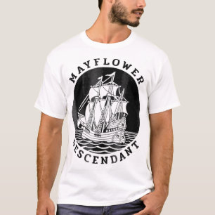 Camiseta Descendente de Mayflower