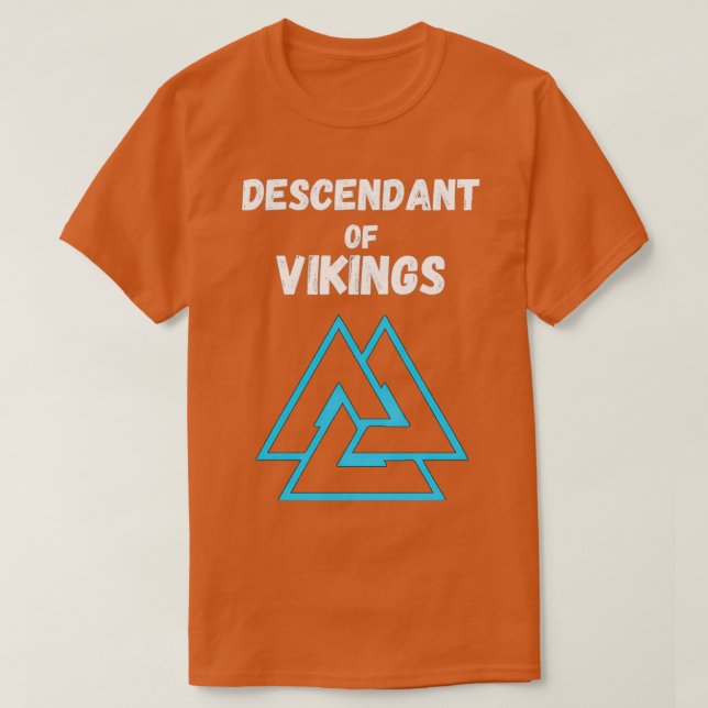 Camiseta Descendente De Vikings (Diseño del anverso)