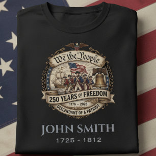 Camiseta Descendiente Personalizado de un Patriota