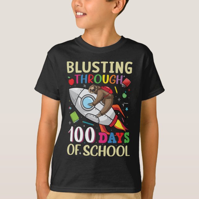 Camiseta Descenso De 100 Días De Escuela 2023 (Anverso)