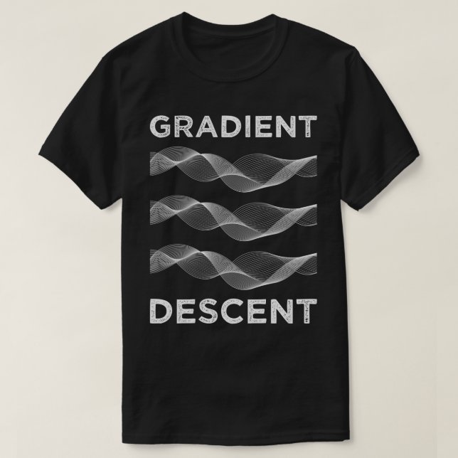 Camiseta Descenso de gradiente 1 (Diseño del anverso)