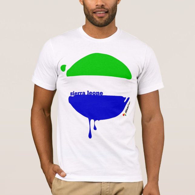 Camiseta Descensos del Sierra Leone blancos (Anverso)