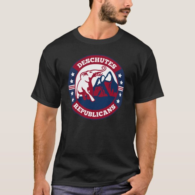 Camiseta Deschutes Republicanos 2023 NUEVO logo (Anverso)