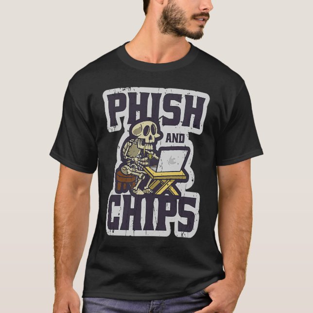 Camiseta Descifrado de Phish y Chips (Anverso)