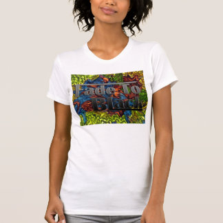 Camiseta Descolórese para ennegrecer - el fondo verde