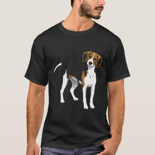 Camiseta Desconcertante arte vector de perro Beagle