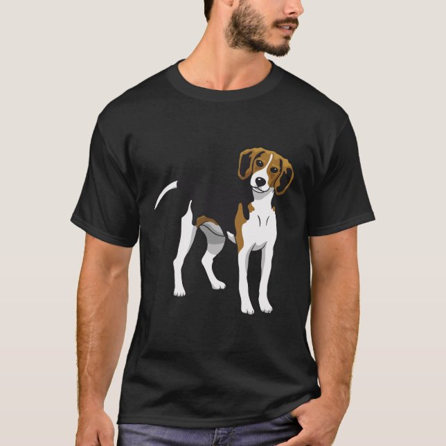 Camiseta Desconcertante arte vector de perro Beagle (Anverso)