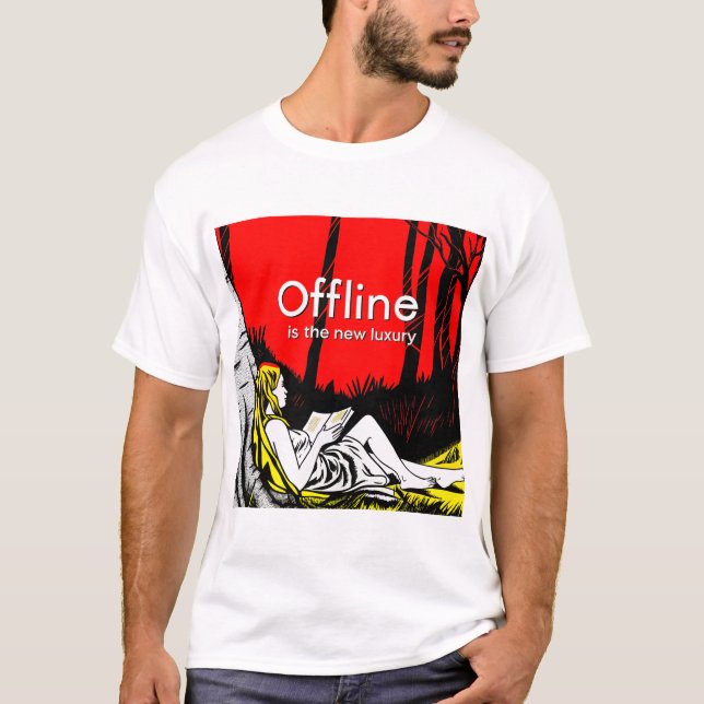 Camiseta Desconectado Es El Nuevo Lujo (Anverso)