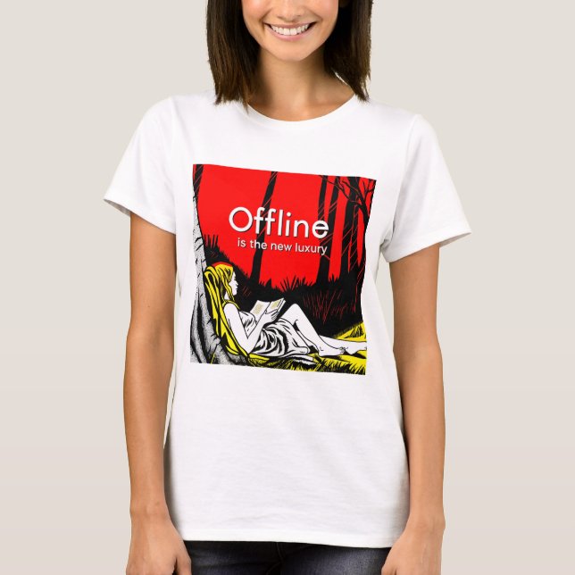 Camiseta Desconectado Es El Nuevo Lujo (Anverso)