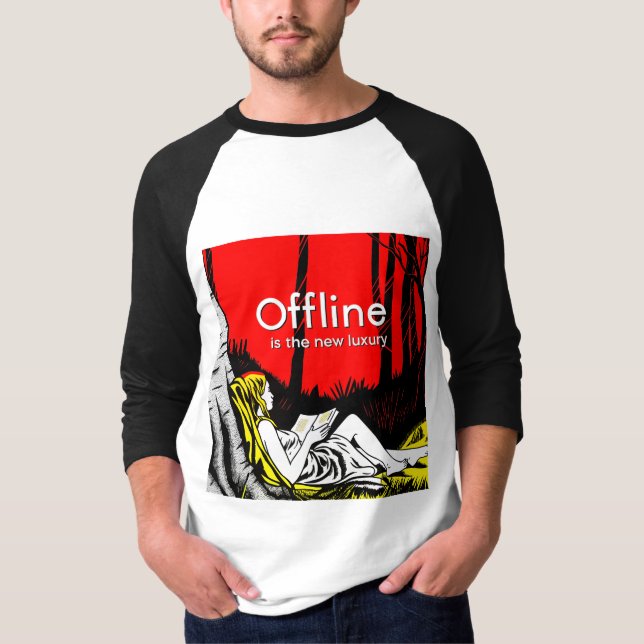 Camiseta Desconectado Es El Nuevo Lujo (Anverso)