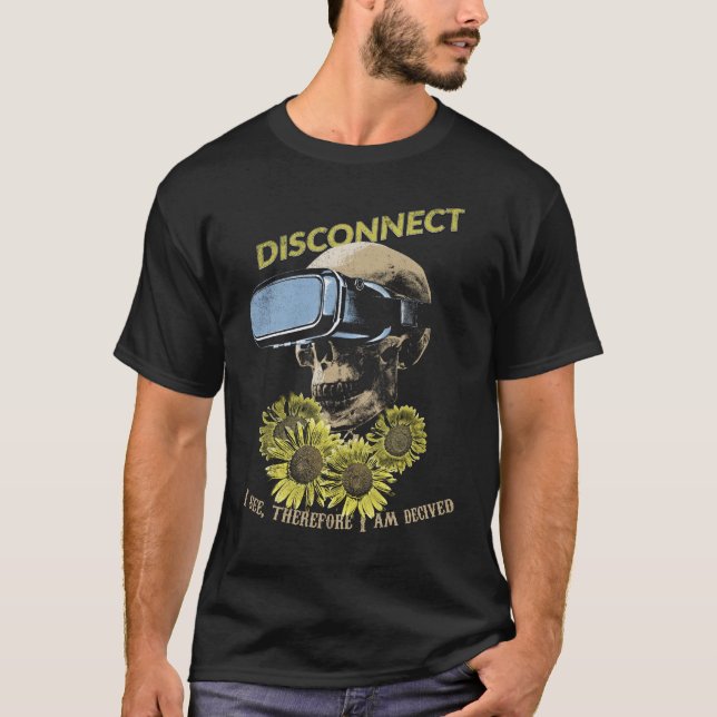 Camiseta Desconectar - Diseño de calzado (Anverso)