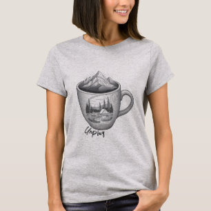 Camiseta Desconectar la escena de la naturaleza