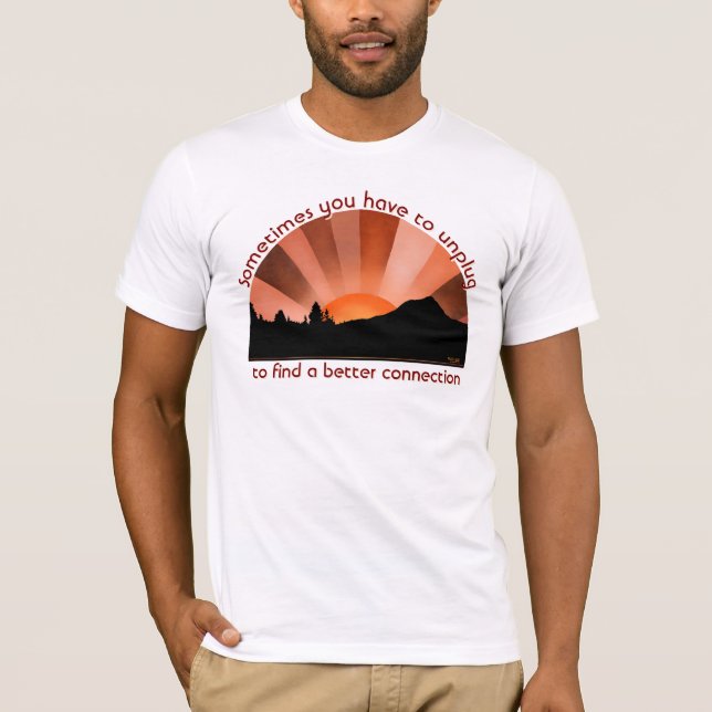 Camiseta Desconectar para conectarse (Anverso)