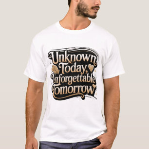 Camiseta Desconocido Hoy, Inolvidable Mañana
