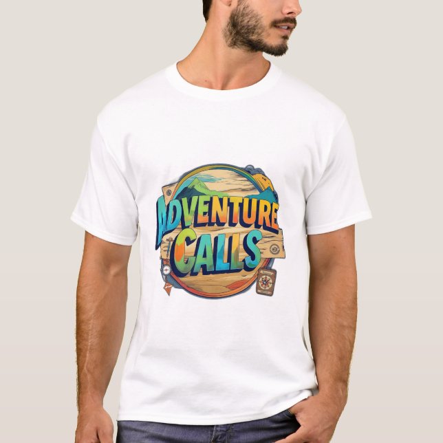 Camiseta Descripción de "Llamadas de aventura" Diseño de ca (Anverso)