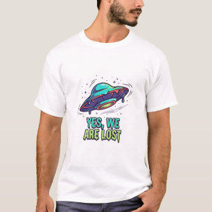 Camiseta Descripción del conjunto UFO de Wrong Way — Sí, Es