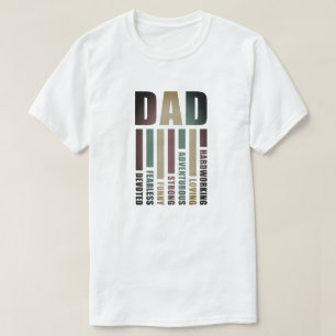Camiseta Descripción del Día del Padre "DAD"