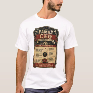 Camiseta Descripción del trabajo del divertido CEO de la fa