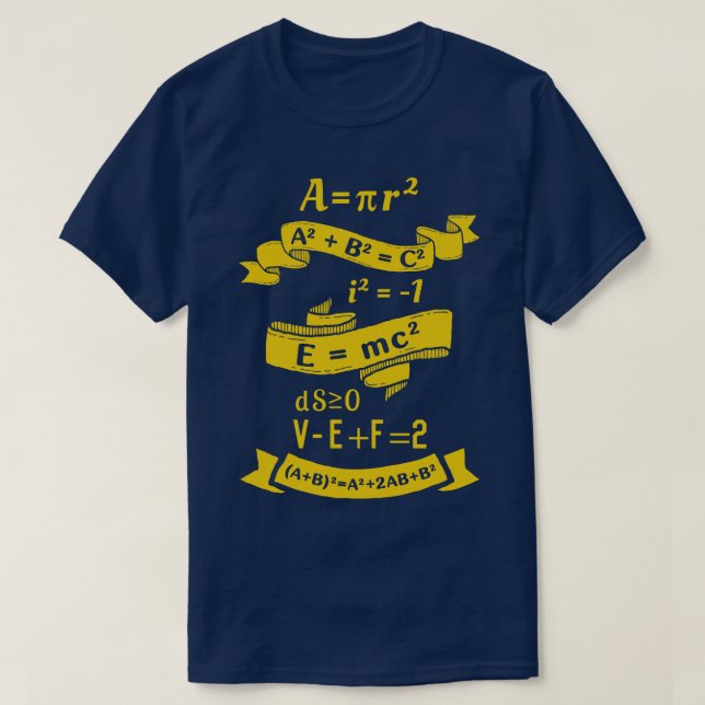 Camiseta Descripción matemática (Diseño del anverso)
