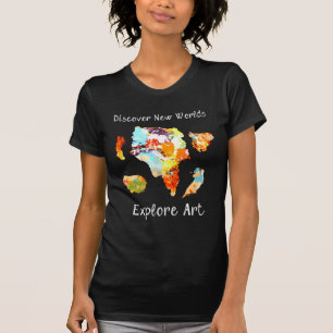 Camiseta Descubra los nuevos mundos - explore el arte
