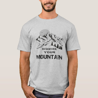 Camiseta Descubra su excursión en bicicleta y esquí de mont